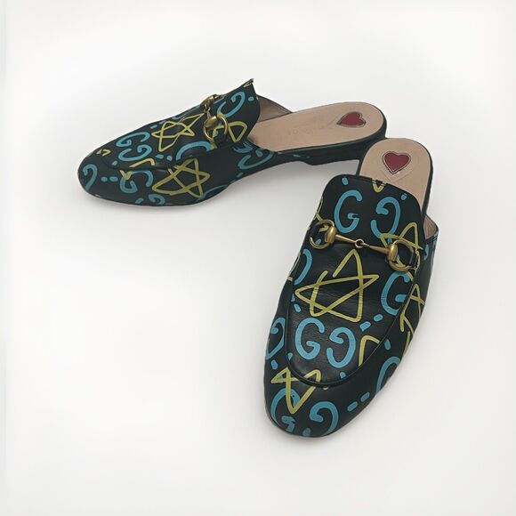 Gucci Ghost Mule Loafer Horsebit Flat Size 38 - Picture 1 of 9